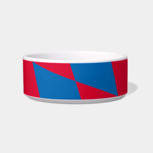 Comedero Patrón de bandera de diamantes de Baviera azul y r