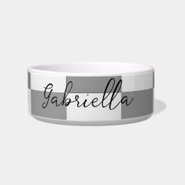 Comedero Patrón de bloques de verificación grises de nombre