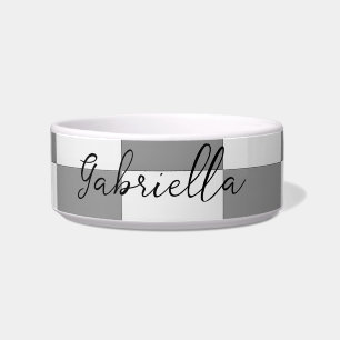 Comedero Patrón de bloques de verificación grises de nombre