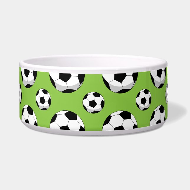 Comedero Patrón de bolas de fútbol personalizado (Frente)