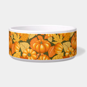 Comedero Patrón de calabazas de Halloween en temporada de o