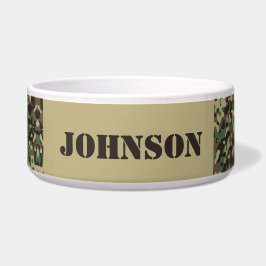 Comedero Patrón de camuflaje de nombre personalizado