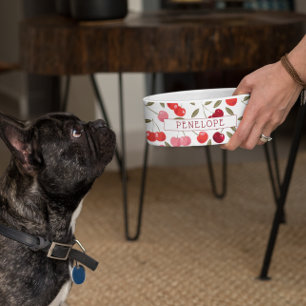 Comedero Patrón de cerezo dulce Monograma