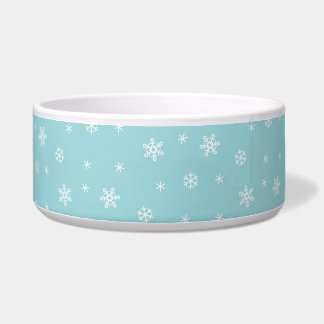 Comedero Patrón de copo de nieve cian de fiesta