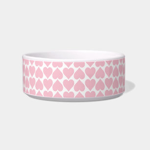 Comedero Patrón de corazón rosado, romántico, amor