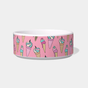 Comedero Patrón de crema de hielo rosa