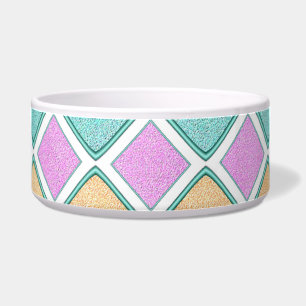 Comedero Patrón de diamante de prisma Harlequin pastel