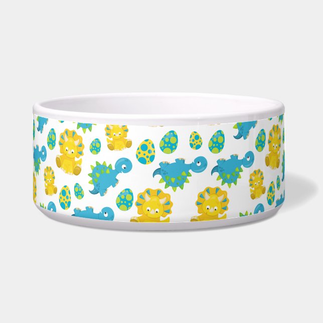 Comedero Patrón De Dinosaurios, Dinosaurios Cutos, Dino Beb (Frente)