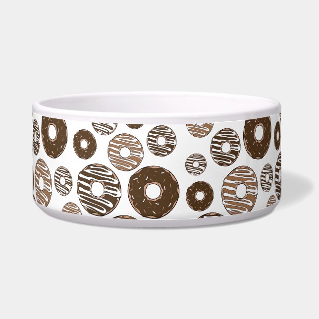 Comedero Patrón de donut, donuts de chocolate, donuts de ca (Frente)