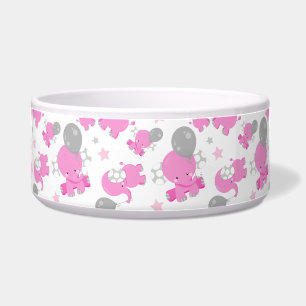 Comedero Patrón De Elefantes Rosa, Elefantes Cutos, Estrell