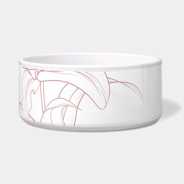 Comedero Patrón de flores 10 (Frente)