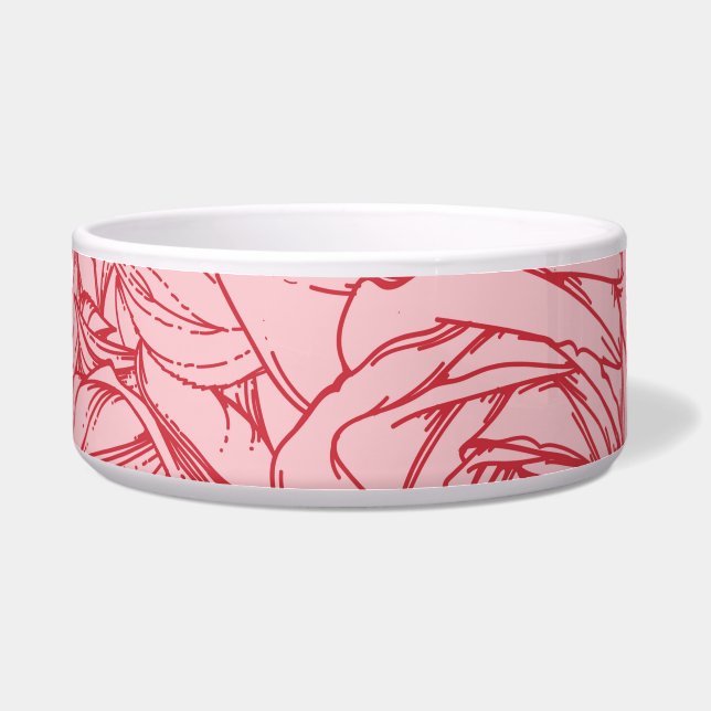 Comedero Patrón de flores 14 (Frente)