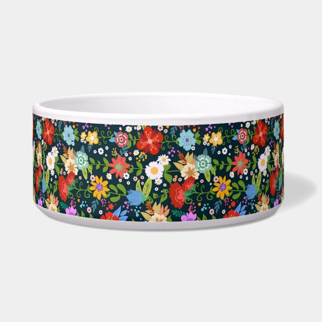 Comedero Patrón de flores sin soldadura Ditsy-13554 (Frente)