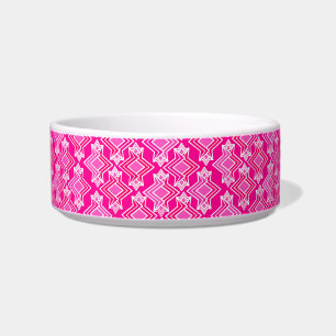 Comedero Patrón de fondo Art Deco, rosa fucsia