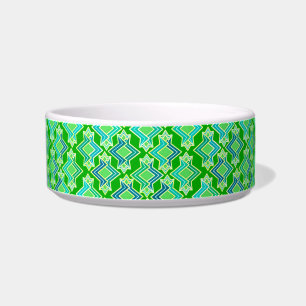 Comedero Patrón de fondo Art Deco, verde jade