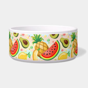 Comedero Patrón de frutas de verano fresco