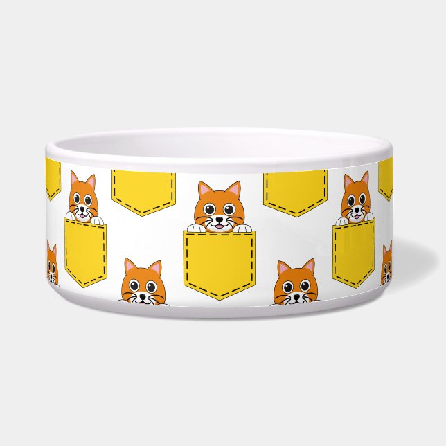 Comedero Patrón de gato de Mascota de bolsillo (Frente)