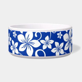 COMEDERO PATRÓN DE HAWAI AZUL EN AZUL REAL