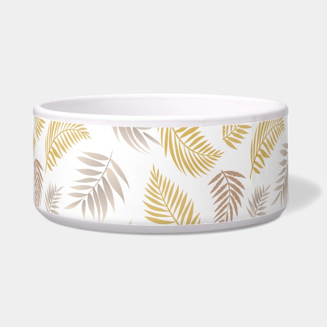 Comedero Patrón de hojas tropicales 7 (Frente)