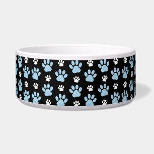 Comedero Patrón de huellas de patas, Huellas de patas azule
