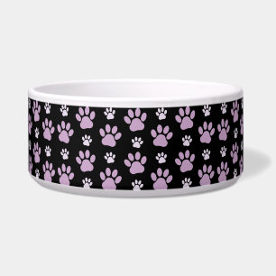 Comedero Patrón de huellas de patas, huellas de patas lilas