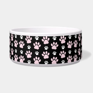 Comedero Patrón de huellas de patas, huellas de patas rosad