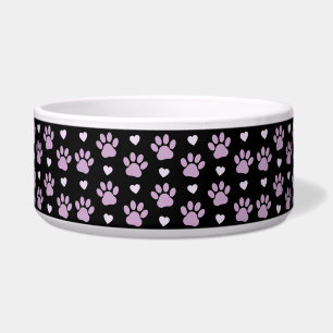 Comedero Patrón de huellas, Huellas de perro, Huellas lilas