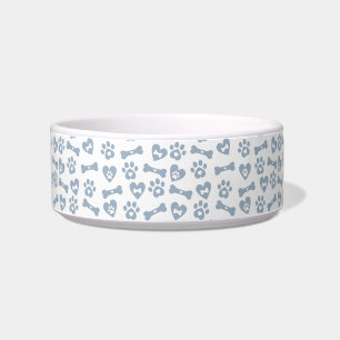 Comedero Patrón de huesos de perro azules lindos con patas