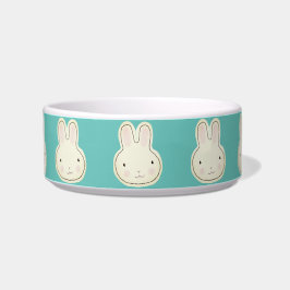 Comedero Patrón de ilustracion de personalizado de conejo v