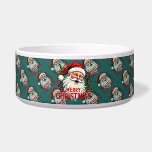 Comedero Patrón de Ilustracion navideño de Santa Merry