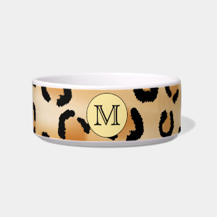 Comedero Patrón de impresión de monograma Leopardo person