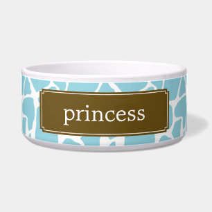 Comedero Patrón de jirafa azul