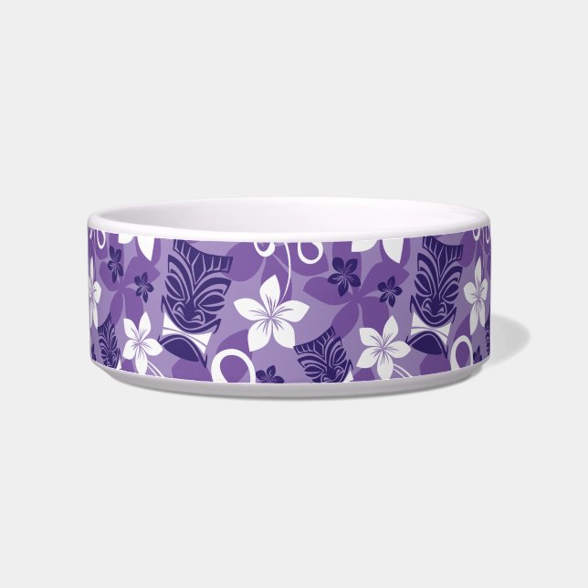 COMEDERO PATRÓN DE LUAU TIKI (PURPLE) (Derecha)