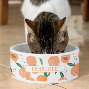 Comedero Patrón de melocotón de verano dulce   Monograma Bo