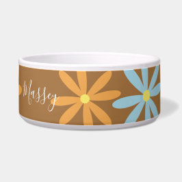 Comedero Patrón de nombre floral de Groovy