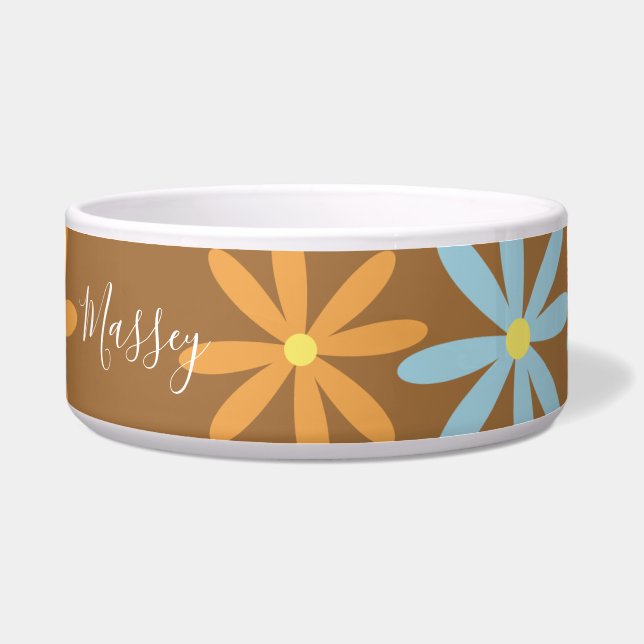 Comedero Patrón de nombre floral de Groovy (Frente)