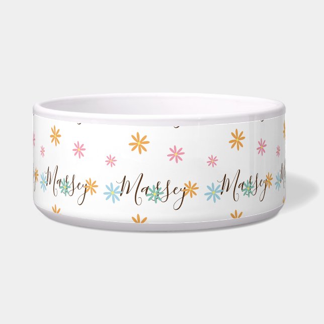 Comedero Patrón de nombre floral Groovy      (Frente)