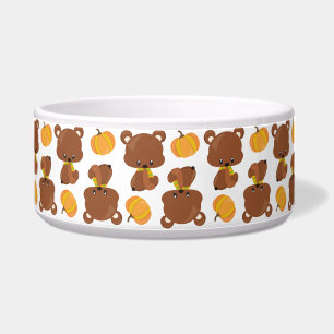 Comedero Patrón De Osos, Osos Cubiertos, Caída, Calabazas