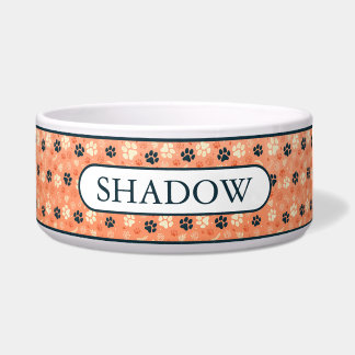 Comedero Patrón de patas de mascotas personalizadas