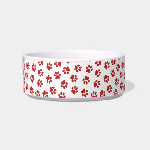 Comedero Patrón De Paws, Paws De Perro, Papas Rojas