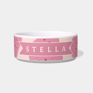 Comedero Patrón de pera rosa personalizado Fruta femenina l