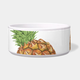 Comedero Patrón de pino-manzana acuarela 1