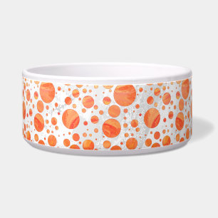 Comedero Patrón de punto de polka del Naranja del lago de f
