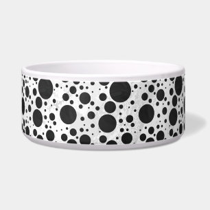 Comedero Patrón de puntos de polka negro de Kohl