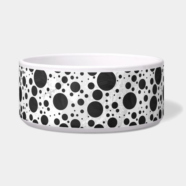 Comedero Patrón de puntos de polka negro de Kohl (Derecha)