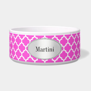 Comedero Patrón de Quatrefol Blanco Caliente Rosado Marroqu