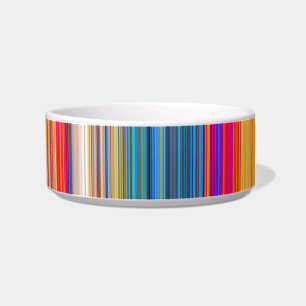 Comedero Patrón de rayas multicolor