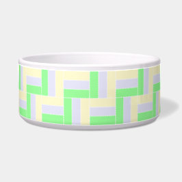 Comedero Patrón de rectángulos Pastel Líneas de puntos blan