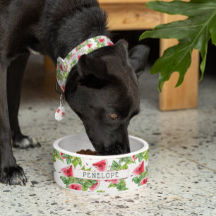 Comedero Patrón de sandía dulce Monograma Bowl