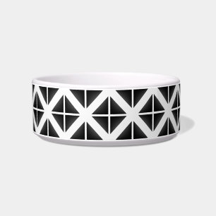 Comedero Patrón de triángulo negro de moda